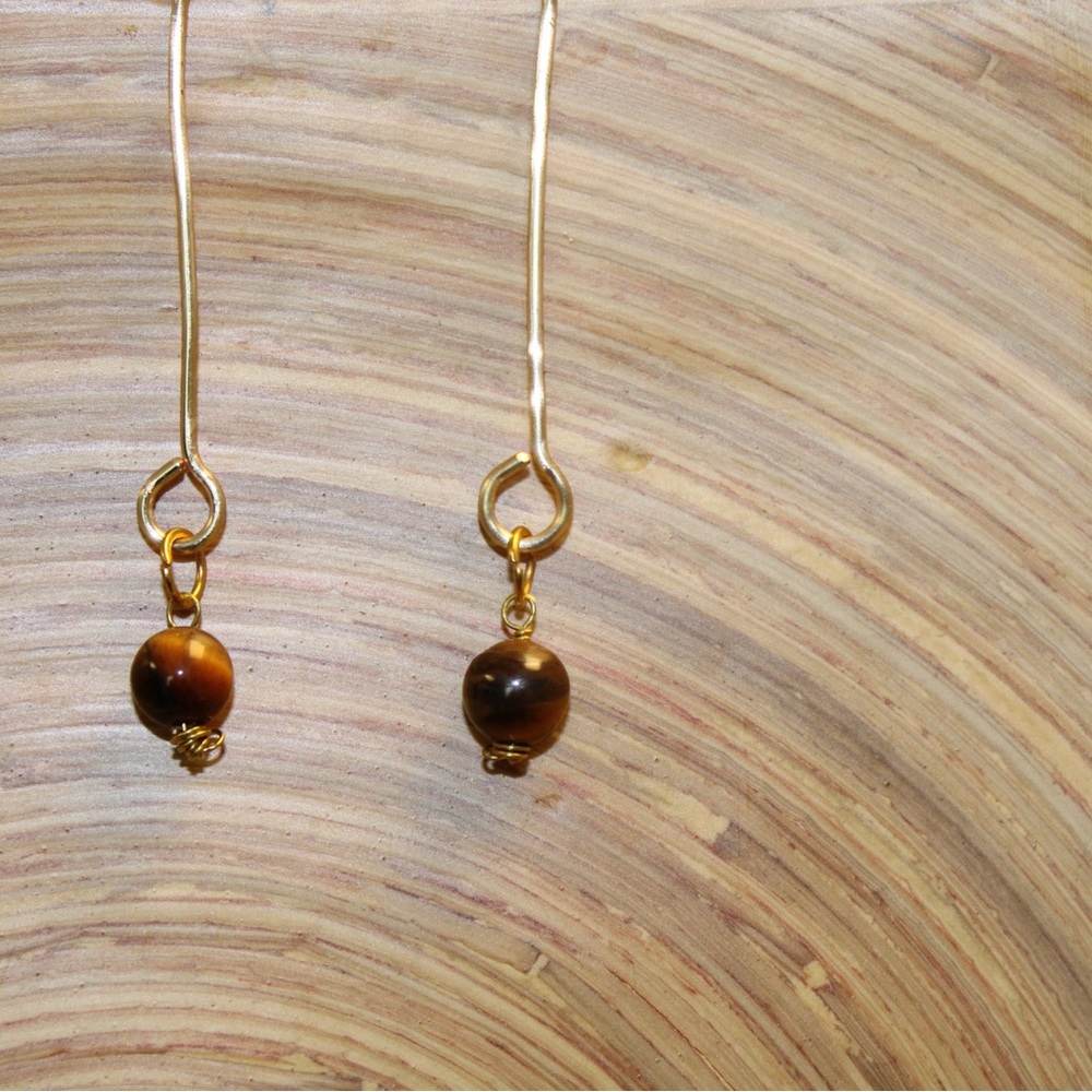 Hand made wire earrings